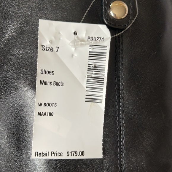 INC Black Genuine Lether Boots - Picture 12 of 16